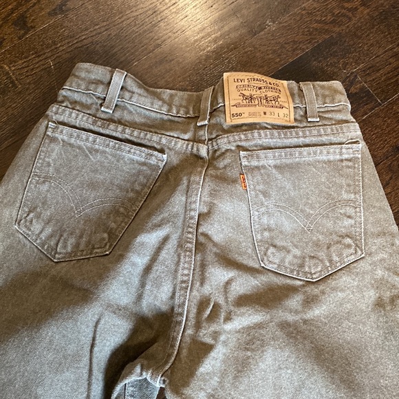 Vintage 90s rare brown wash 550 Levi’s 33x32 - Picture 6 of 8